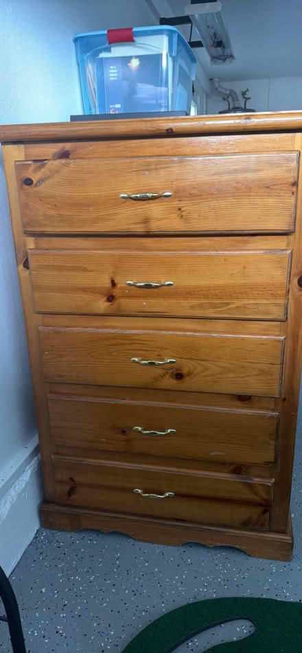 Photo of free 5 drawers wood dresser (Fremont) #1