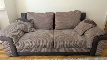 Photo of free Walnut fabric sofa (Belmont SM2) #2
