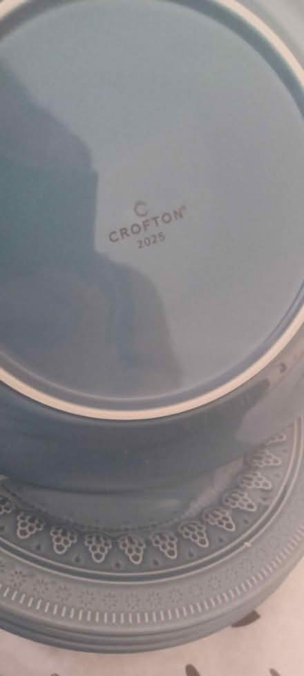 Photo of free Four blue dinner plates (M32) #2
