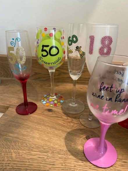 Photo of free Novelty wine glasses. (St Albans AL3) #1