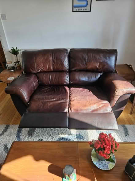 Photo of free leather reclining sofa (Brentwood, CM15) #2