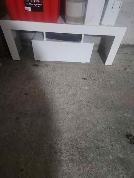 Photo of free White TV Stand (L23 6XS) #1