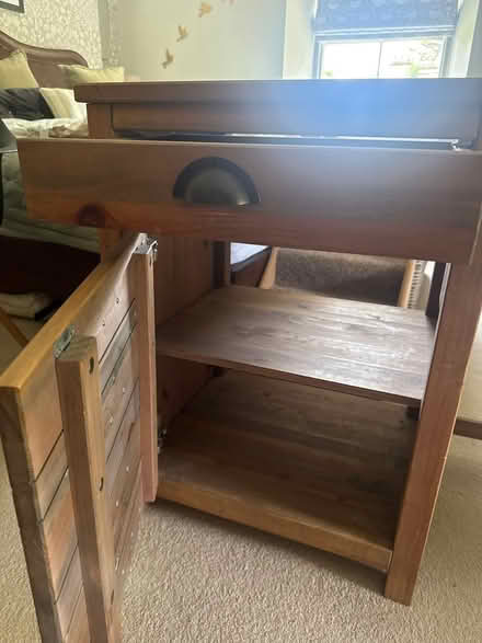 Photo of free Wooden desk (Bedlington NE22) #3