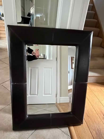 Photo of free large leather surround mirror (Brighton Hill Basingstoke) #4