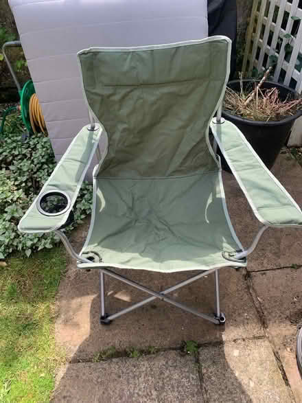 Photo of free Pair of green camping chairs (Combe Down BA2) #1