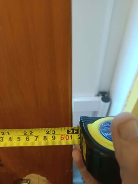 Photo of free Pine four panel door. Narrow (Ballymaconaghy BT6) #4
