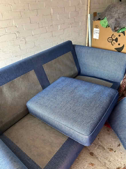 Photo of free Blue 3 Seater Sofa (Handbridge CH4) #3