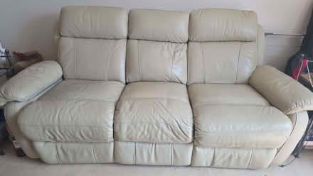Photo of free Beige recliner sofa (Gilston CM20) #1