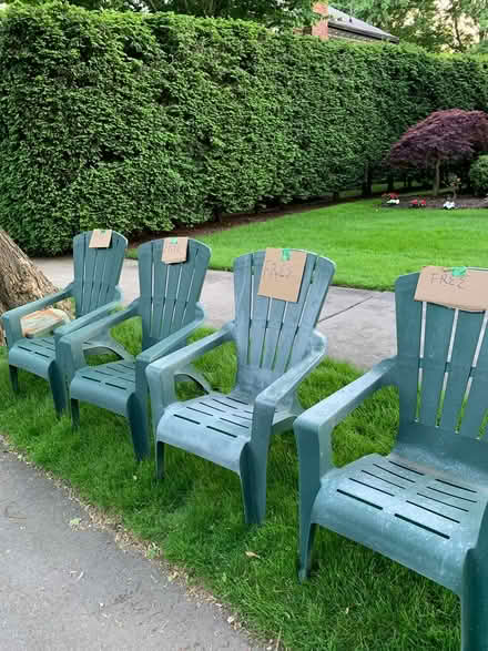 Photo of free plastic Adirondack Chairs (near Cleveland Circle) #1