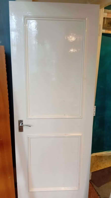 Photo of free White wooden doors (x2) (Lower Bevendean BN2) #1