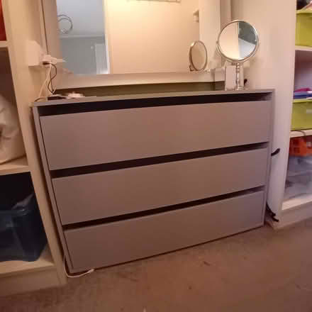 Photo of free Grey chest of drawers (Mill Beach Caravan Park CM9) #3