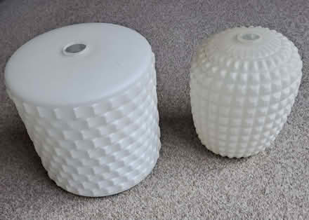 Photo of free Two Opaque White Glass Lampshades (Kimberley NG16) #2