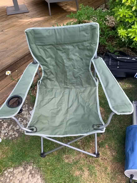 Photo of free Pair of green camping chairs (Combe Down BA2) #2