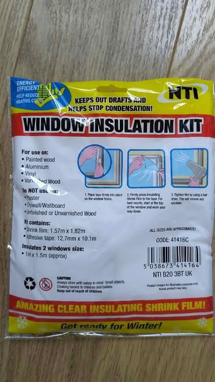 Photo of free Window insulation kit (Slinfold RH13) #2