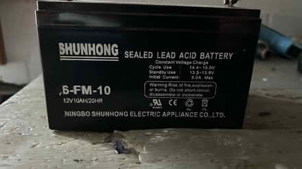 Photo of free Old 12v battery (Duff) (North Baddesley SO52) #1