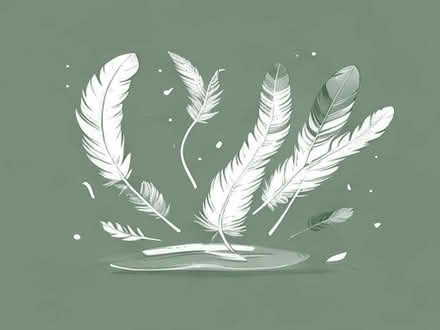 Photo of free Assorted craft bits feathers ribbons fabric shiny card +++ (Hungerford RG17) #1