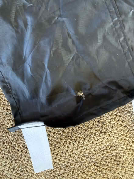 Photo of free Black nylon fabric & Velcro straps (1075 Valencia Avenue) #3