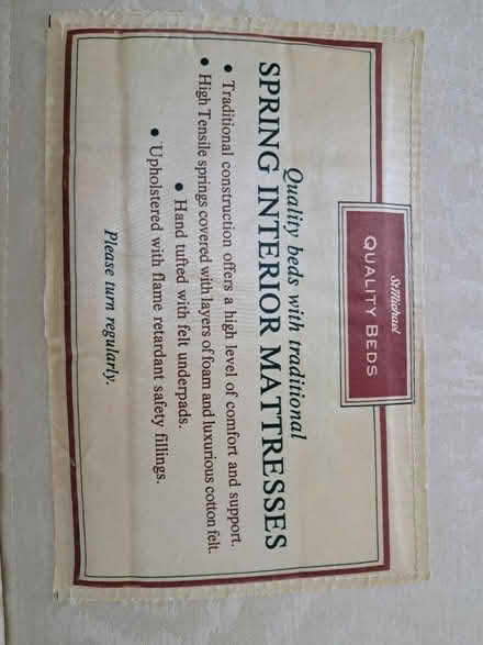 Photo of free Single bed and mattress (TW14) #3