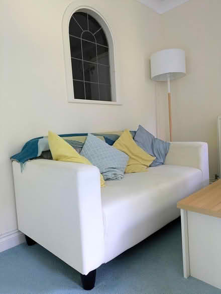 Photo of free Modern off-white small sofa (Shirley, SO15) #1