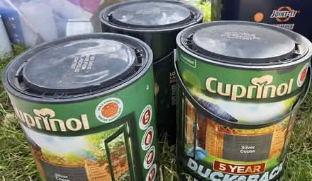Photo of free Cuprinol silver corpse fence colour. Joint it 20 ltr neutra (Huyton Quarry L36) #1