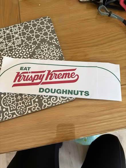 Photo of free Krispy Kreme paper hat (SG4 hitchin) #1