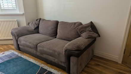 Photo of free Walnut fabric sofa (Belmont SM2) #1