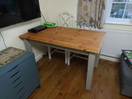 Photo of free Pine dining table (Burwell OX28) #1