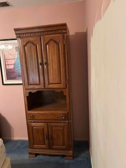 Photo of free Dark walnut wardrobe closets (Succasunna New Jersey) #1