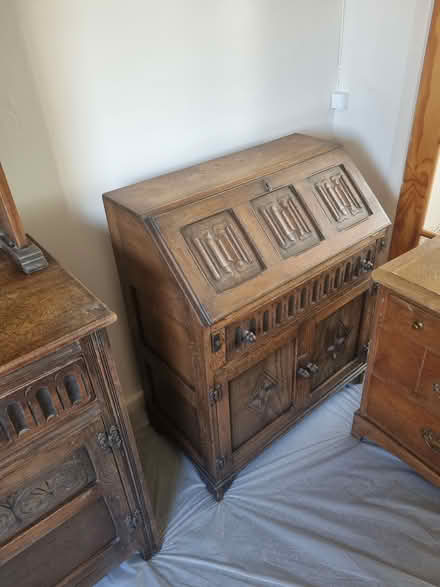 Photo of free Oak writing bureau (Ba14) #1