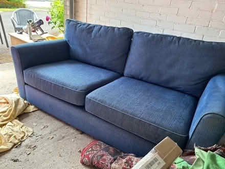 Photo of free Blue 3 Seater Sofa (Handbridge CH4) #2