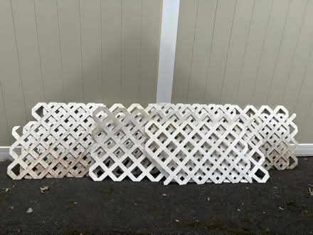 Photo of free Used Vinyl Lattice Pieces (Rahway/Clark Line) #1