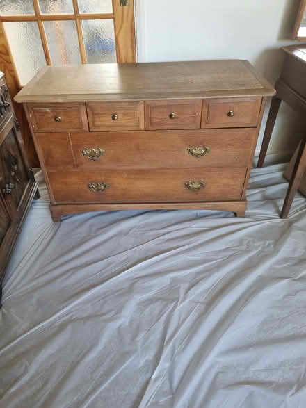 Photo of free Oak chest of drawers (Ba14) #1