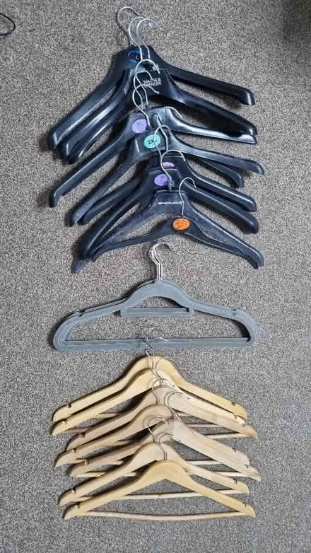 Photo of free Mixed clothes hangers (Jennyfield HG3) #2
