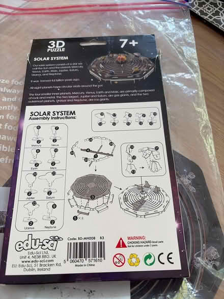 Photo of free Solar system 3D puzzle (SG4 hitchin) #1