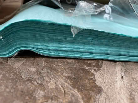 Photo of free Half box of tissue paper - turquoise (Within Fields HX3) #2