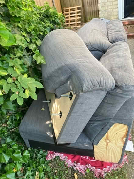 Photo of free IKEA Grey Fabric Sofa (Peterhouse Mews CB4) #2