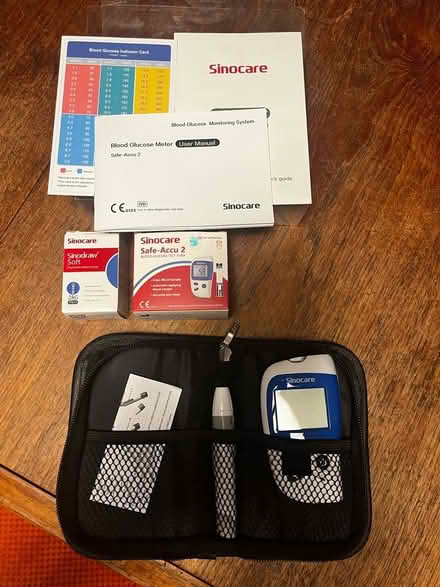 Photo of free Sinocare Safe-Accu 2 Blood Glucose Monitoring Kit (Golden Triangle NR2) #1