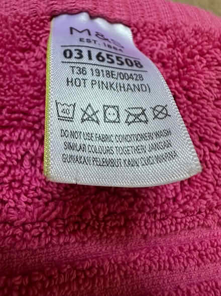 Photo of free M&S Bath Towels + Hand Towels - Pink and Blue (Penrith CA11) #3