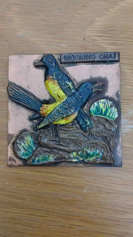 Photo of free African copper bird picture. About 9cm square. (Slinfold RH13) #1