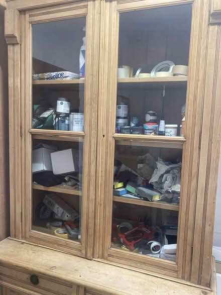 Photo of free Pine Display Cabinet (Stanstead Road, SE23) #1