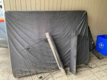 Photo of free Double box spring and frame (Bank/hunt club) #2