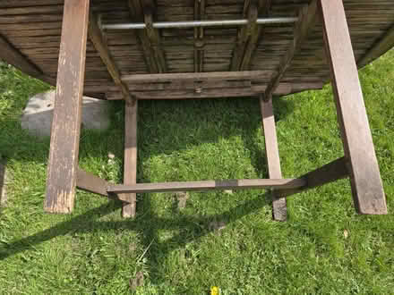 Photo of free Garden table approx 5ft long (underwood, NG16) #2