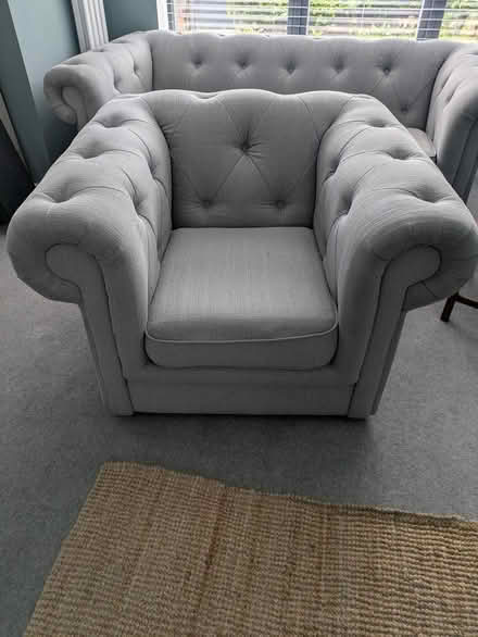 Photo of free Grey sofa and armchair (Leeds LS8) #2