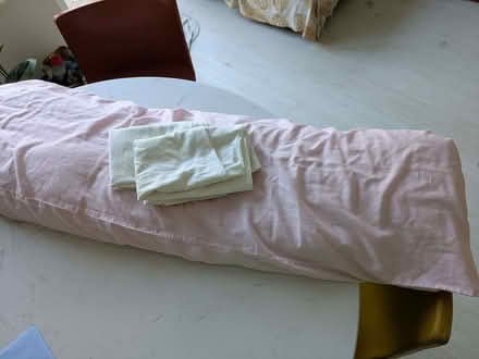 Photo of free Long pillow with 3 pillowcases (Stanstead St Margarets SG12) #1