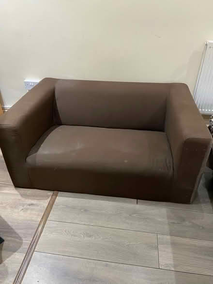 Photo of free Two seater brown sofa, a mattress, low level table (Preston HA3) #2