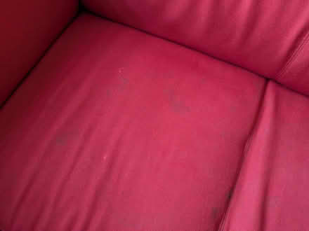 Photo of free Large Red L-Shaped Sofa (Upton, CH2) #1