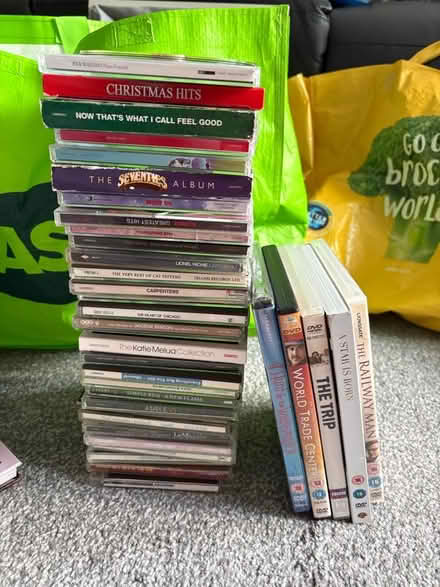 Photo of free Mixed Bag of CDs, DVDs Books and Cookery Books (Great Moor SK3) #1