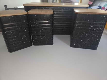 Photo of free Bamboo bread bin with cannisters (Great Leighs CM3) #1
