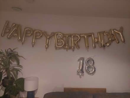 Photo of free Happy birthday and number 18 balloons (Upper Wolvercote OX2) #1