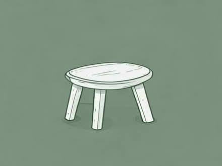 Photo of Small wooden stool or table (Uckfield TN22) #1